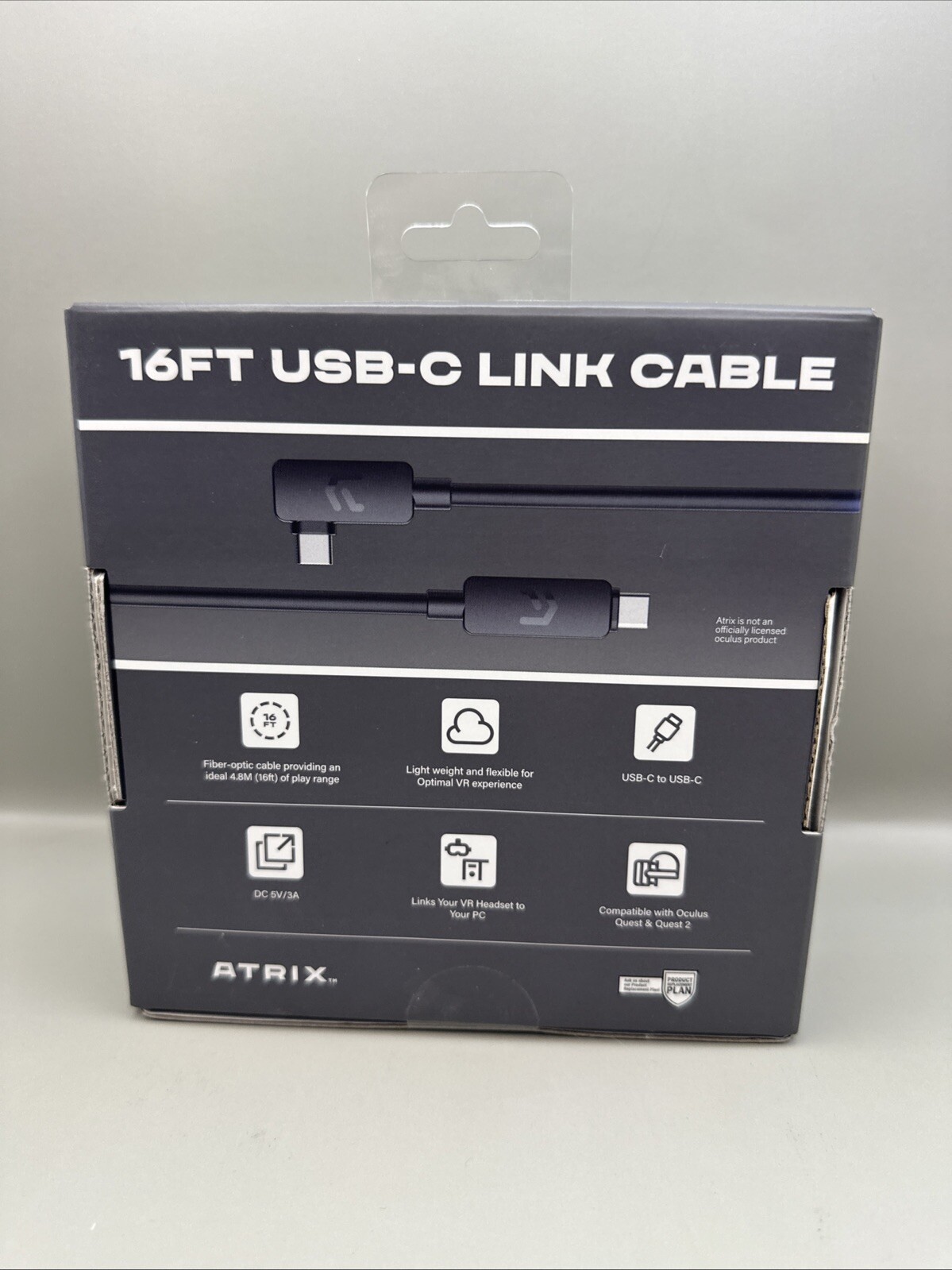 Oculus ATRIX 16FT USB-C Link Cable Brand New