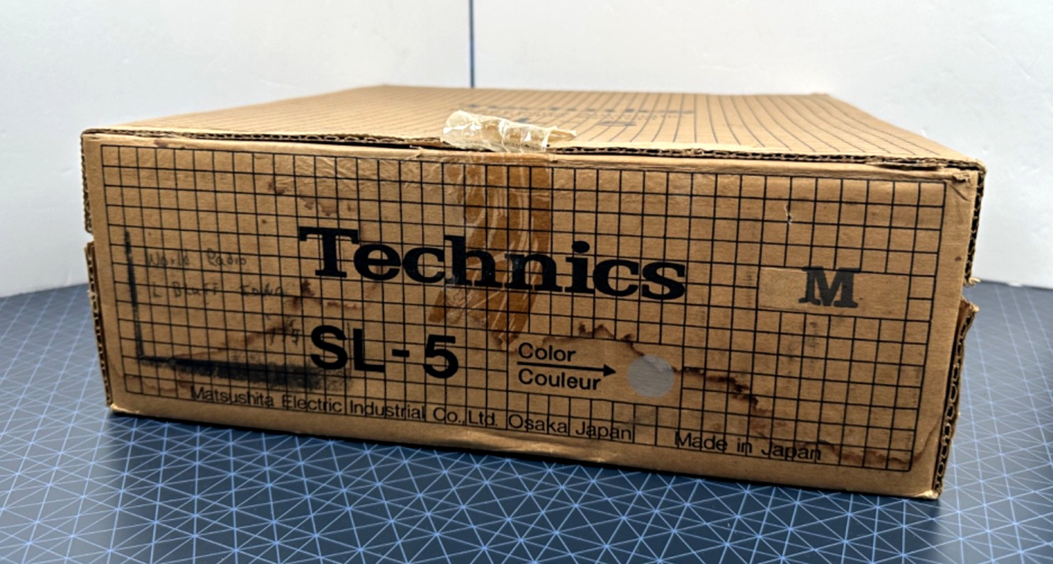 Technics SL-5 Direct Drive Linear Tracking Turntable - Tested, w/ Box & Manual!