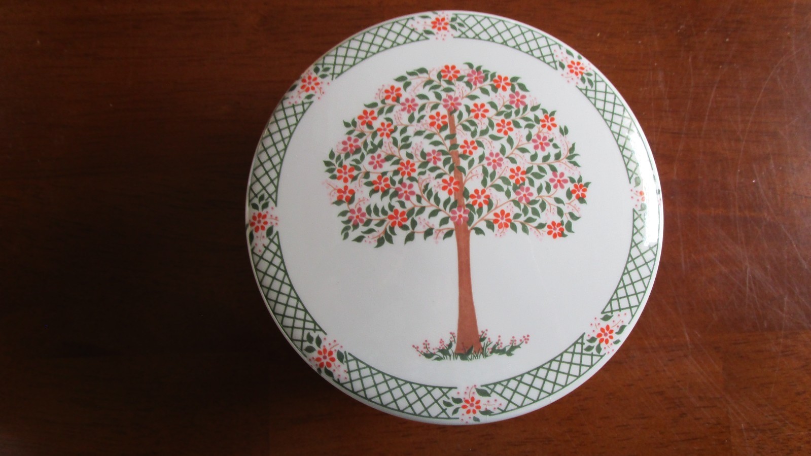 HANKOOK CERAMIC BOWL TRINKET BOX WITH LID MADE IN KOREA