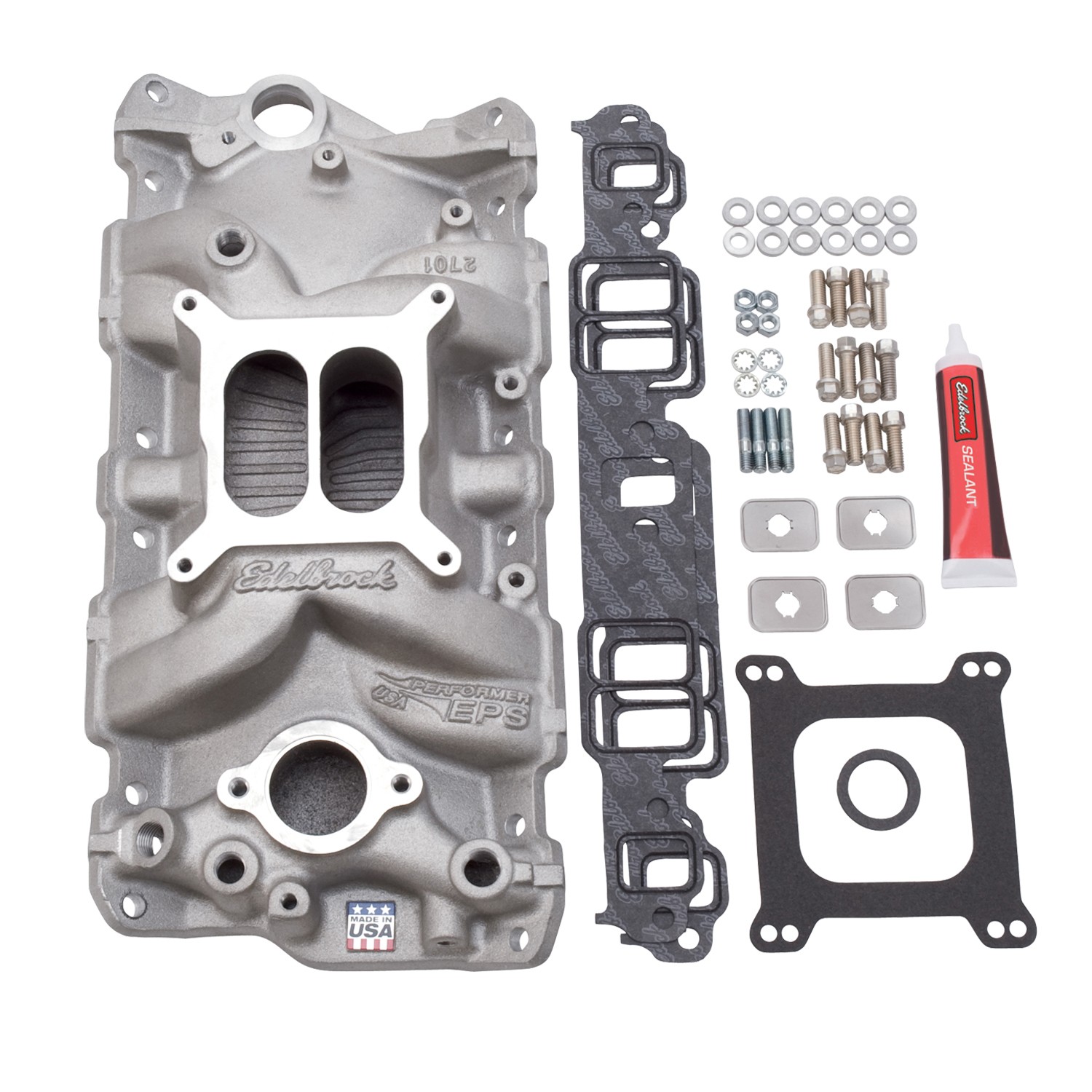 Edelbrock Engine Intake Manifold Installation Kit Fits 1956 Pontiac Laurentian