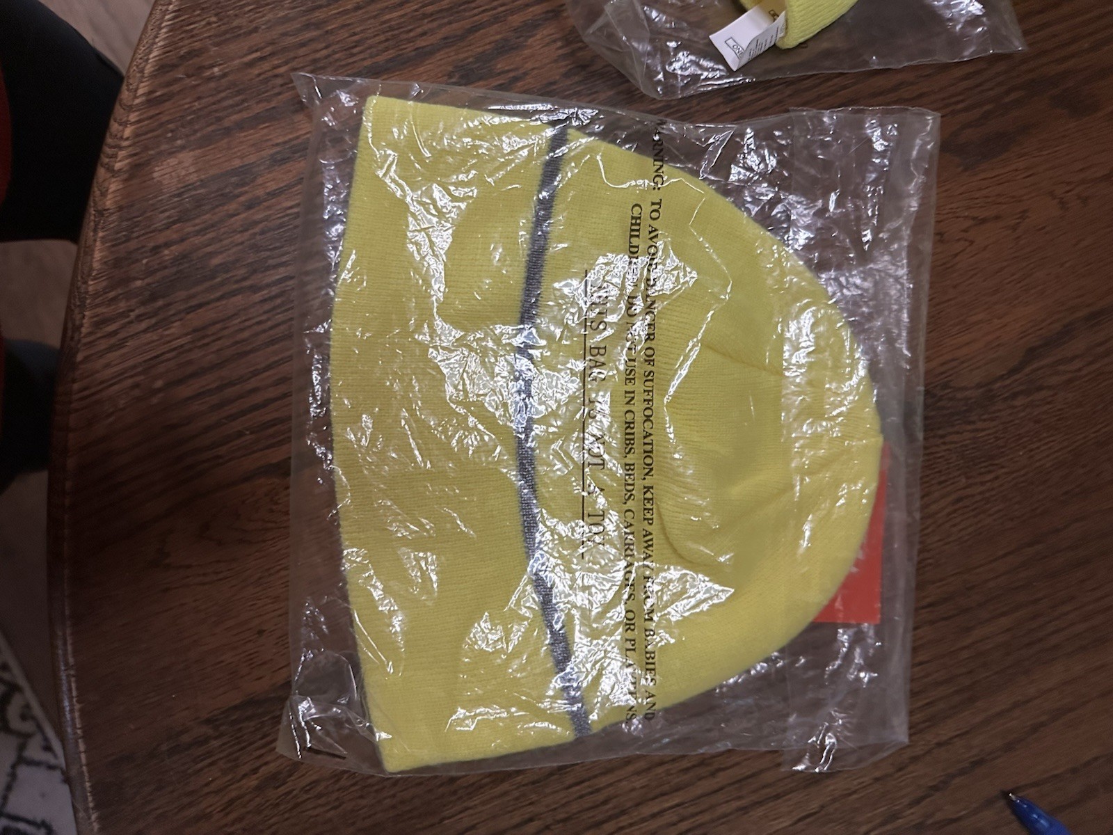 2 Winter Head Protection Safety Beanie Neon Yellow New One Size
