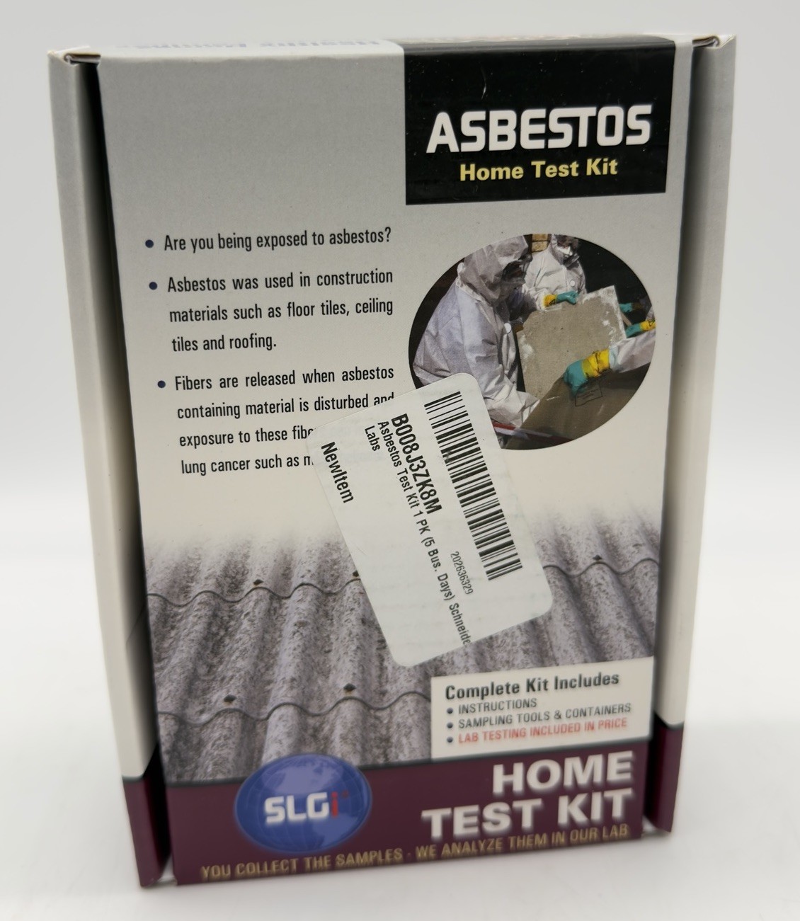 Asbestos Test Kit 1 PK (5 Bus. Days) Return Ground Shipping Included