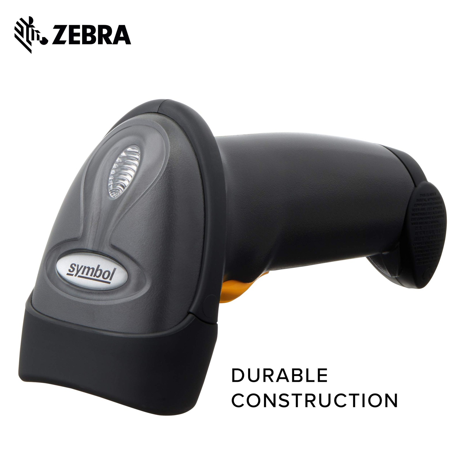 Symbol Motorola LS2208 Handheld 1D Laser Barcode Scanner with Stand+USB Cable