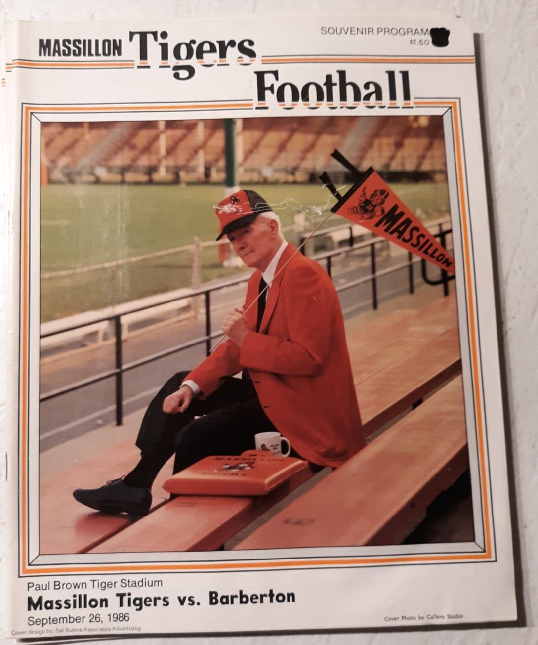 Massillon Ohio vs Barberton football program Sept 26, 1986...Roger Price