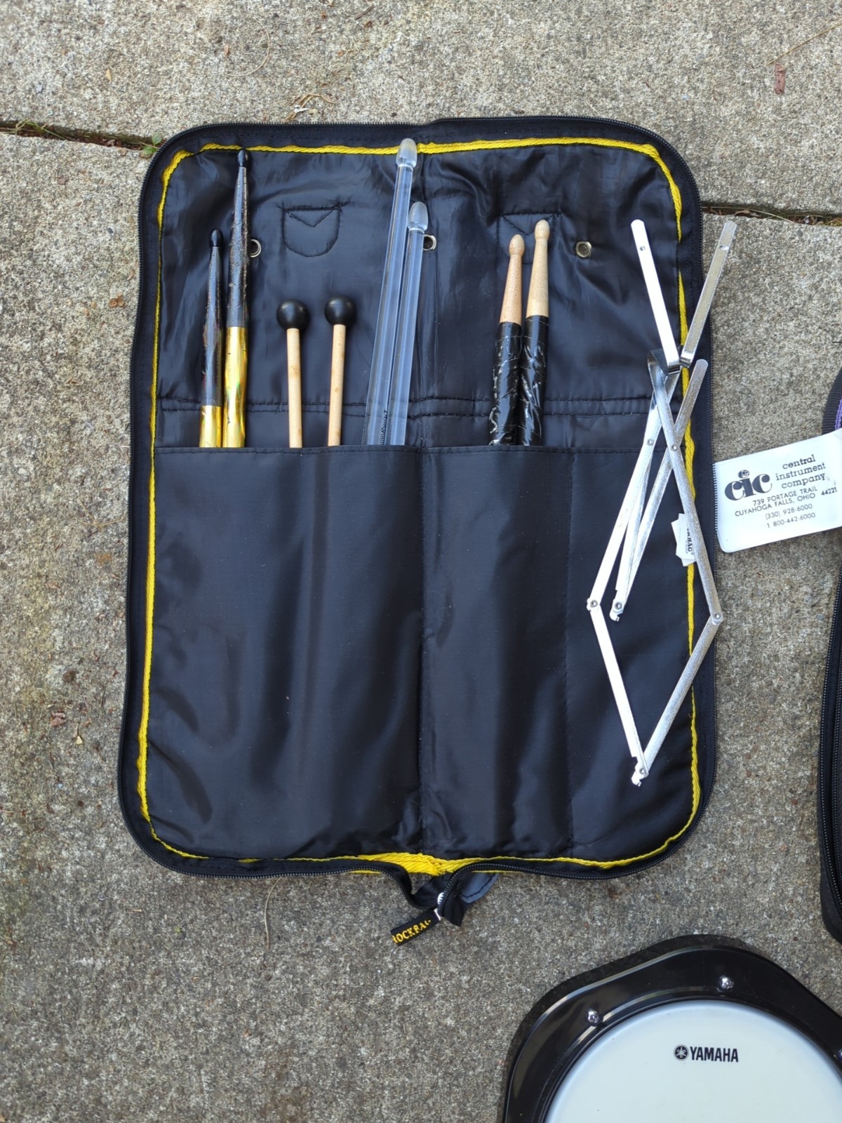 Yamaha Xylophone Case Practice Pad Sticks Stand