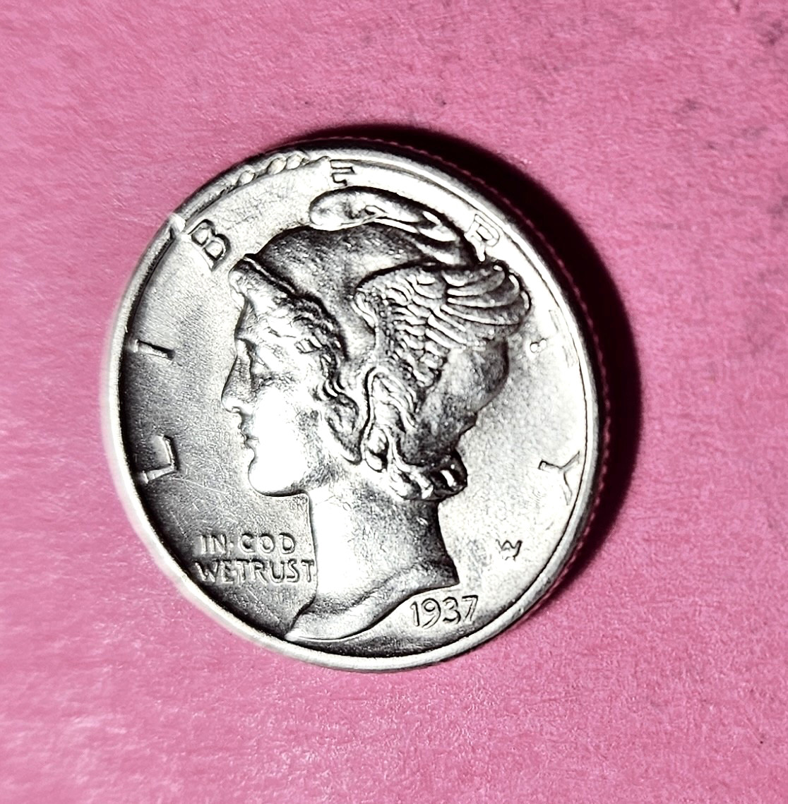 1937 Mercury Dime From High Grade Collection Choice Almost Uncirculated