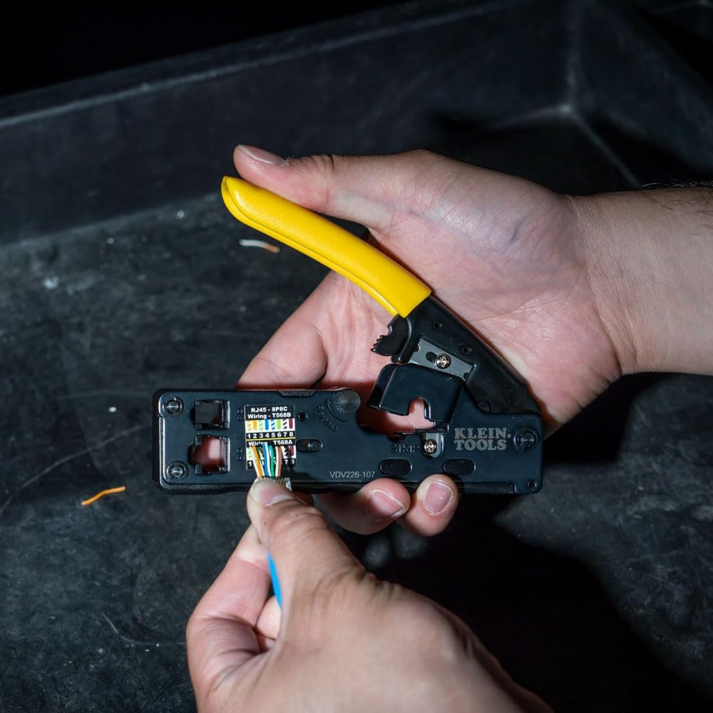 VDV226-107 Compact Ratcheting Modular Data Cable Crimper/Wire Stripper/Wire Cutt