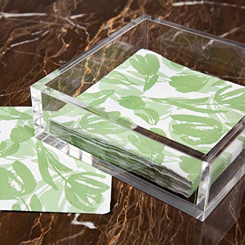 Acrylic Luncheon Napkin 7.1 x 7.1 x 2.6 Inch Luncheon Napkin Holder