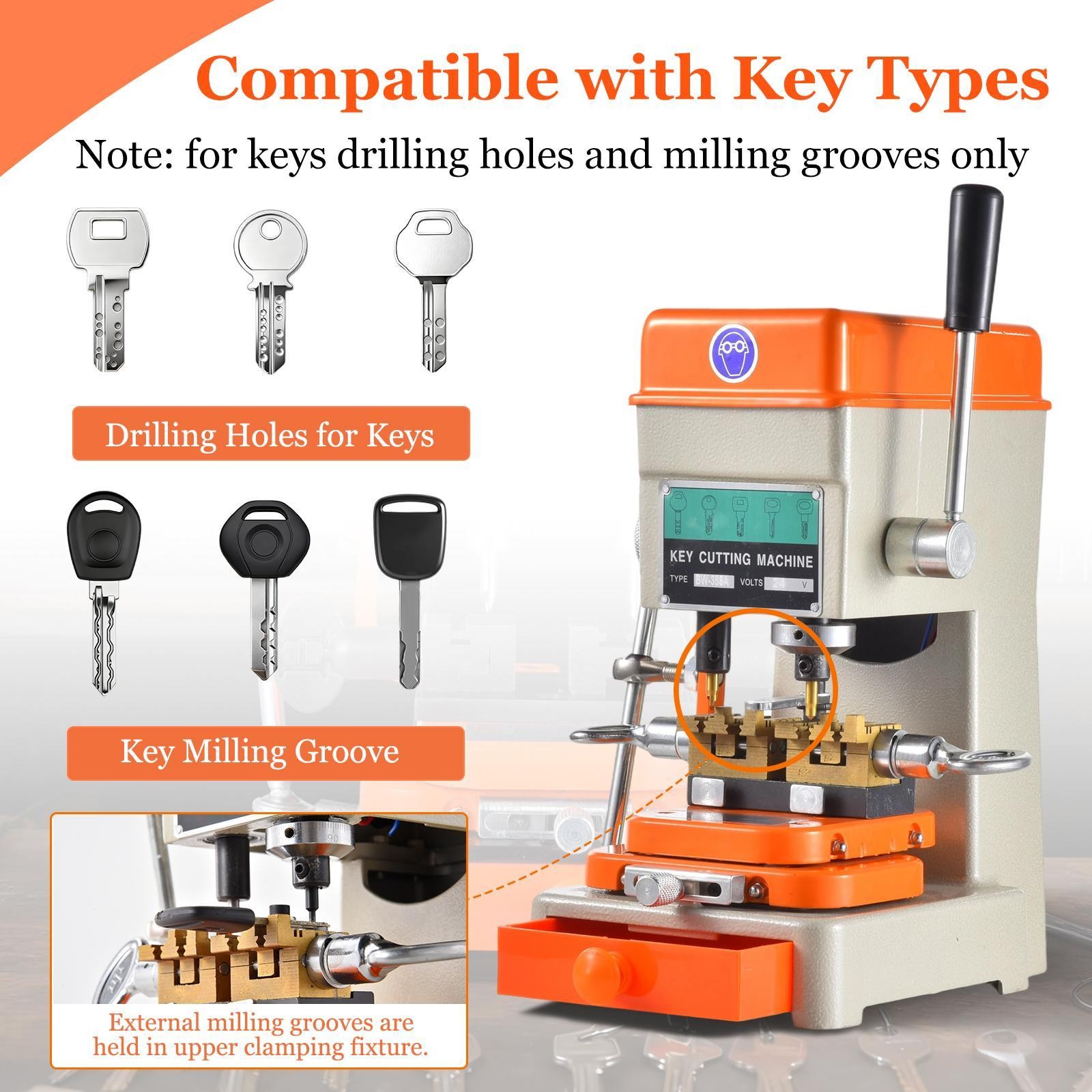 Multifunction Vertical Key Cutting Duplicating Machine Key Cutter Copier Tool