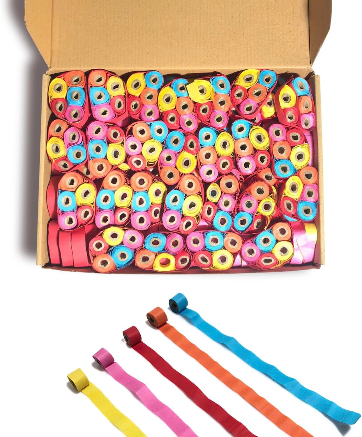 Streamer Paper Refill for Confetti Launcher – 2.2Lbs/1Kg Bulk Multicolor Streame