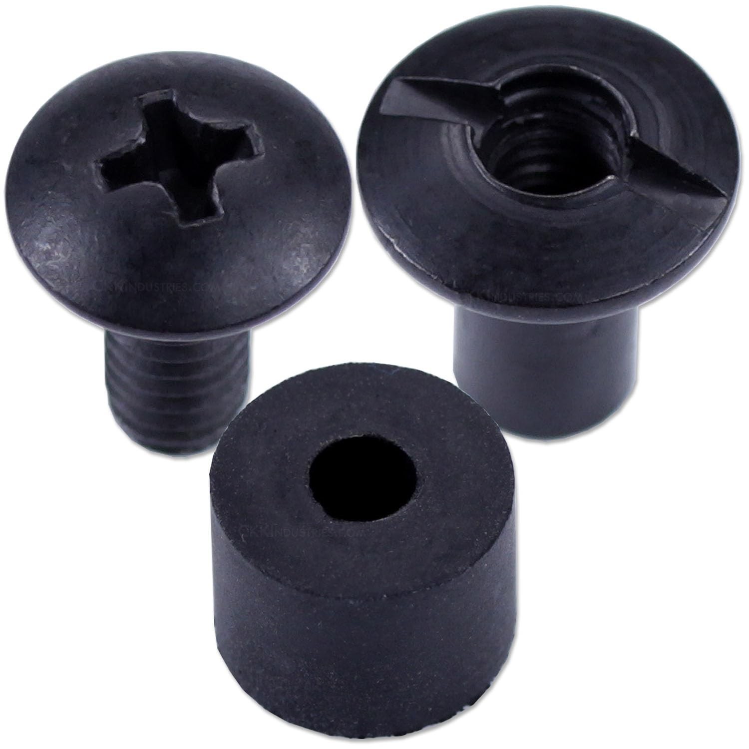 [12 Pack] HolsterSmith Holster Retention Assemblies - Black Chicago Screw Slo...