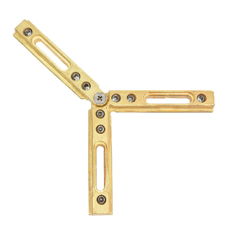 CRL BHC373T Brass Adjustable 'T' Bracket for the Deluxe Header Kit