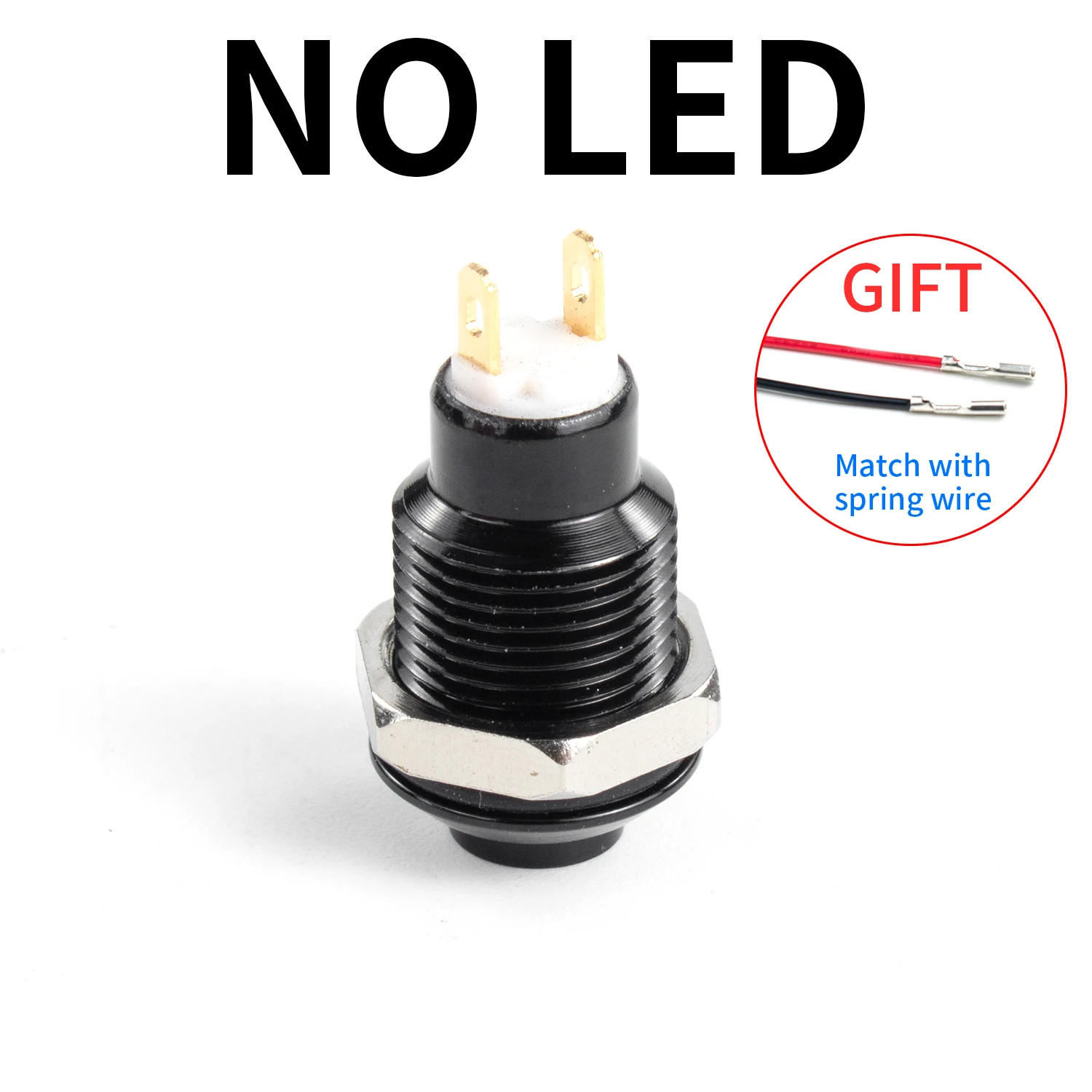 High Head Waterproof Metal Push Button Switch LED Light Self-locking/reset New
