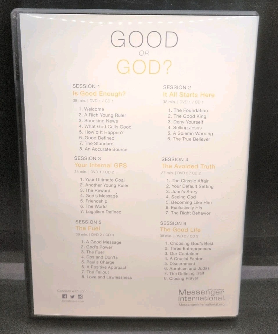 Good Or God John Bevere DVD/CD B452