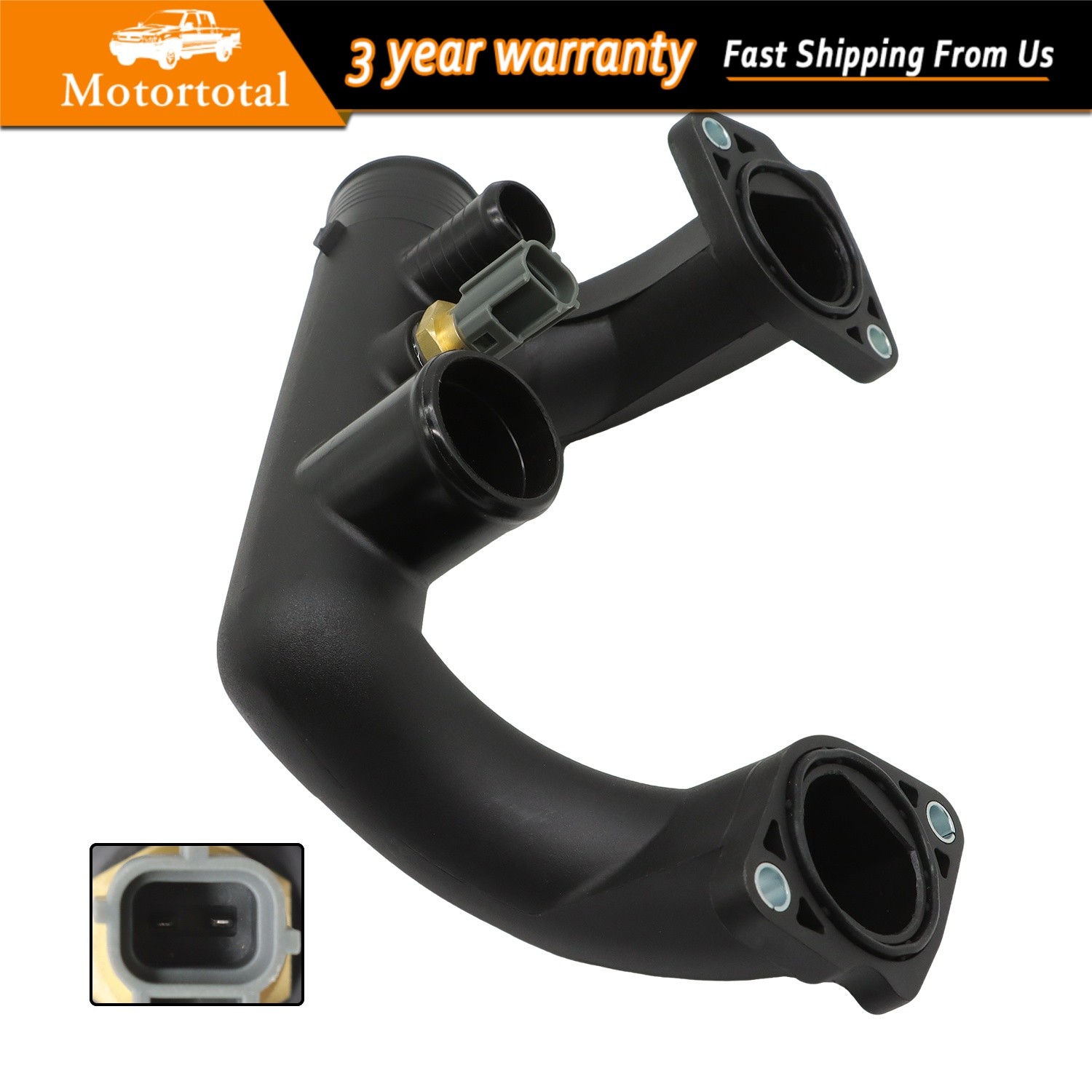 Coolant Outlet Pipe AFTERMARKET AJ85885 for Jaguar Vanden Plas, XJ8, XJR, XK8