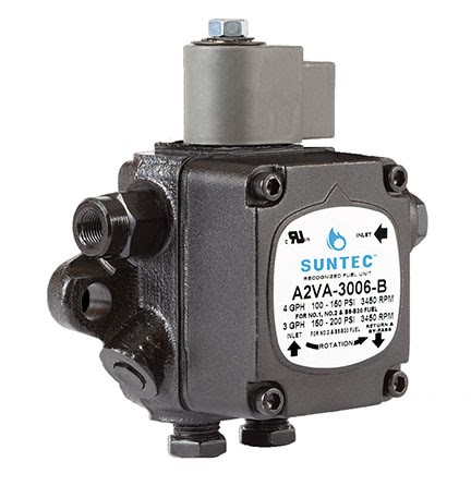 Suntec A2VA-3006B Fuel Oil Pump 4/3 GPH 3450 RPM 150 PSI Flange CW