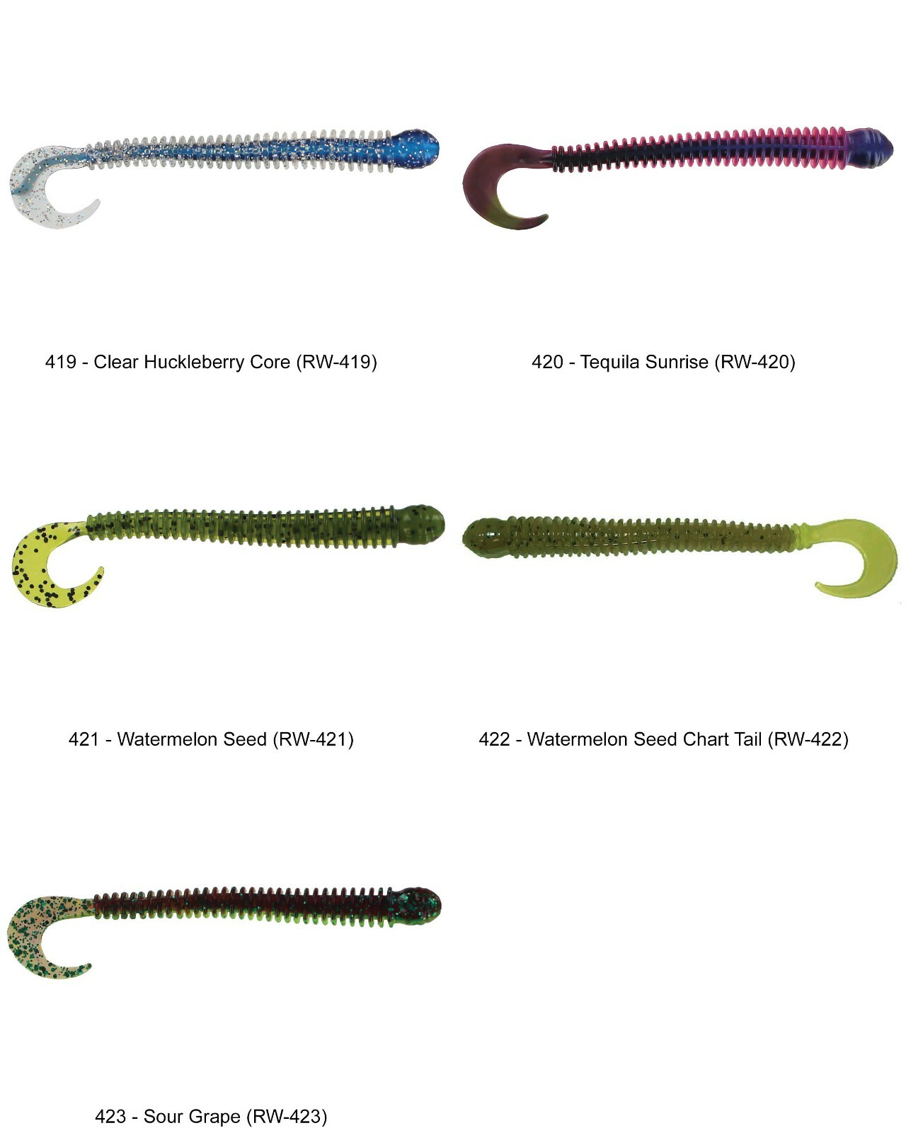 Big Bite Baits Ring Disc Worm (RW) Pick Any 33 Colors 4 Inch Soft Plastic Lures