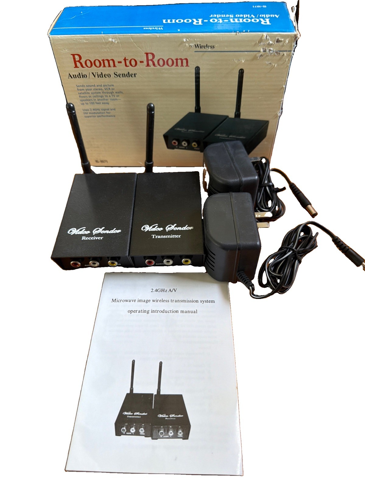 Room to Room Wireless Audio / Video Sender 2.4 GHZ -P100mW -NOB
