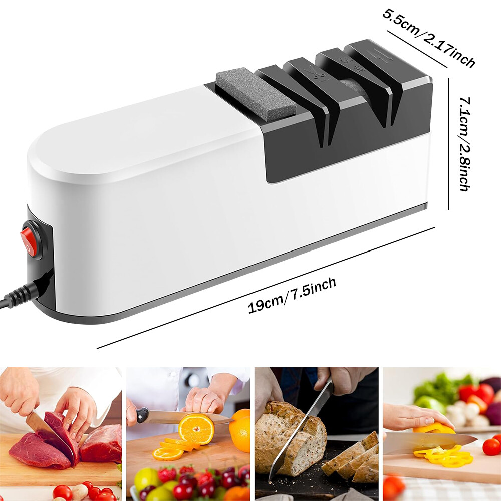Professional Electric Knife Sharpener Kitchen Sharpening Stone Grinder knives US