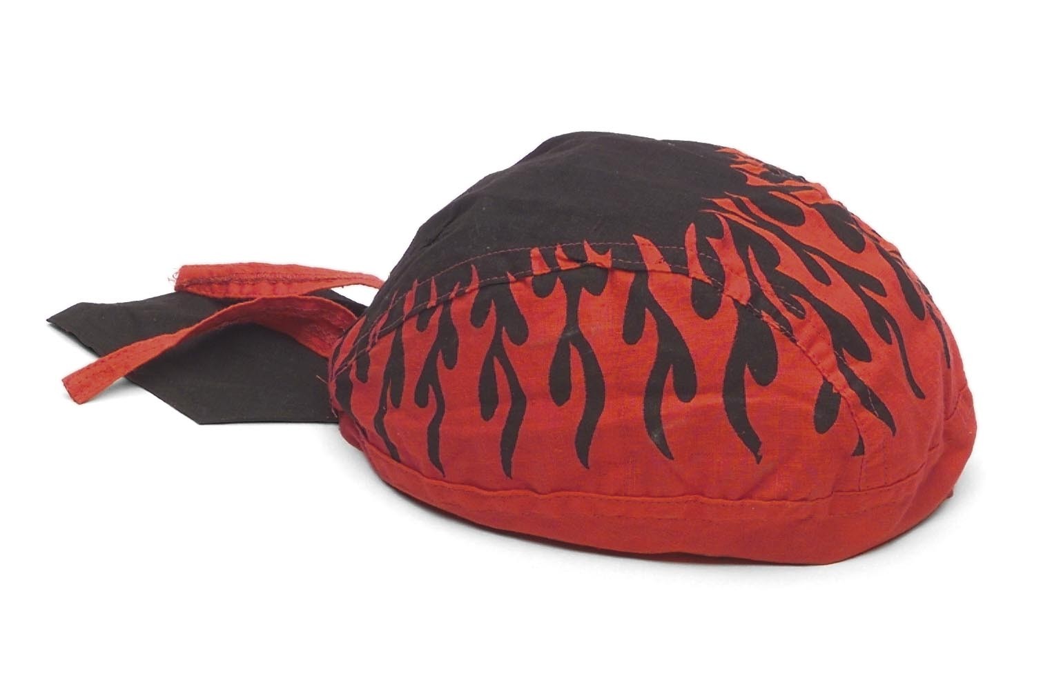 Zan Headgear Flydanna Headwrap - Z229 Red Flames OSFM