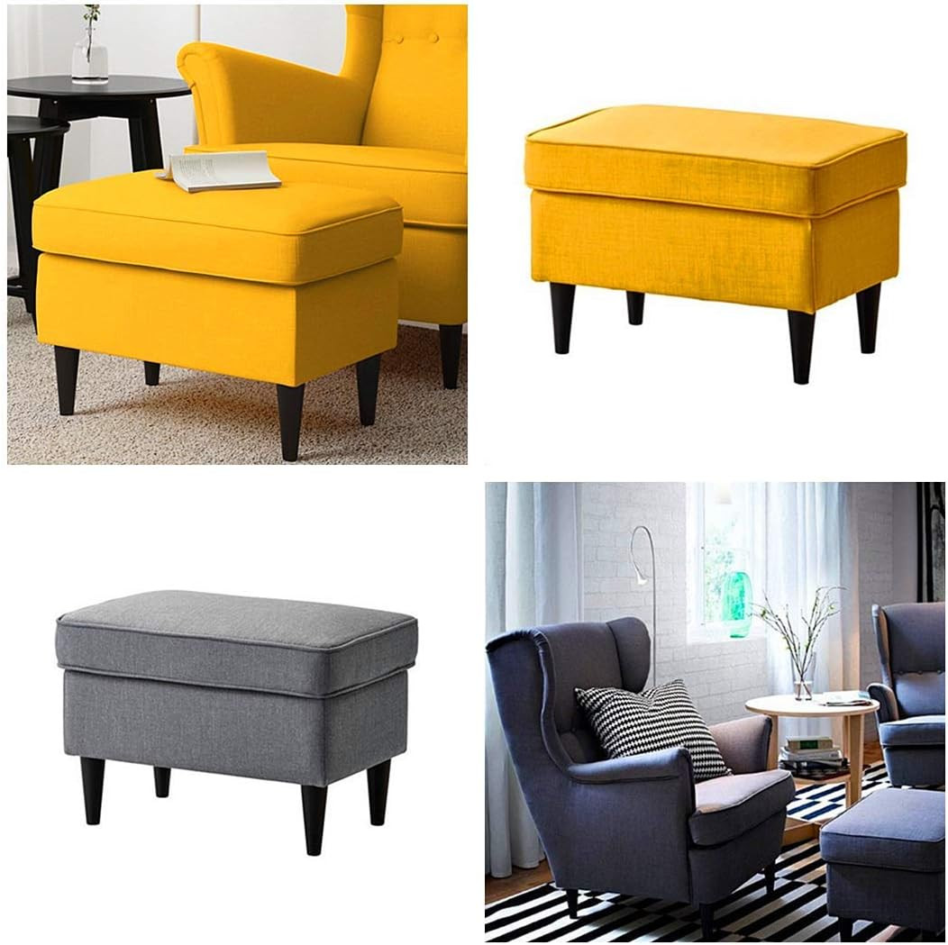 Black round Solid Wood Furniture Sofa Chair Ottoman Loveseat Table Dresser Cabin