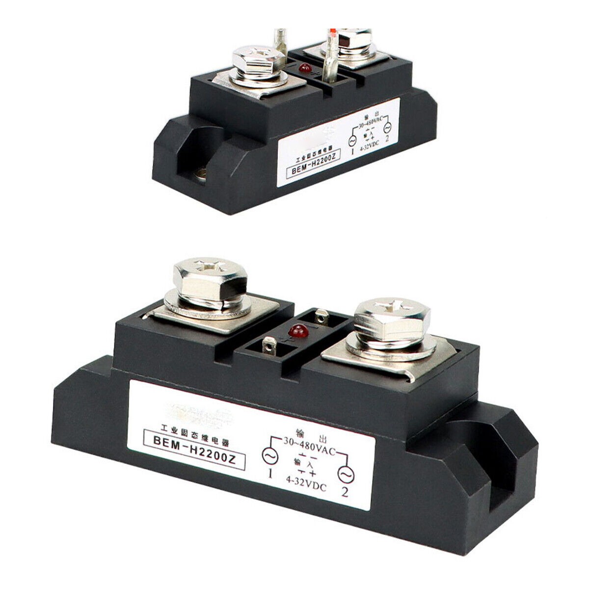 Industrial Grade Solid State Relays Module DC-AC SSR-100DA ~ 400DA Single-phase