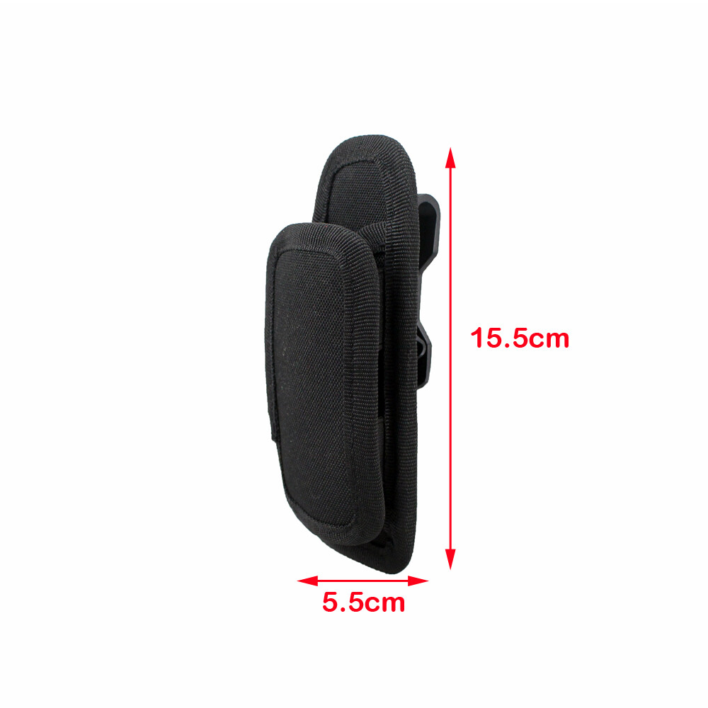 LED Flashlight Holder Carry Belt Pouch Nylon Holster Torch 360 Degrees Rotatable
