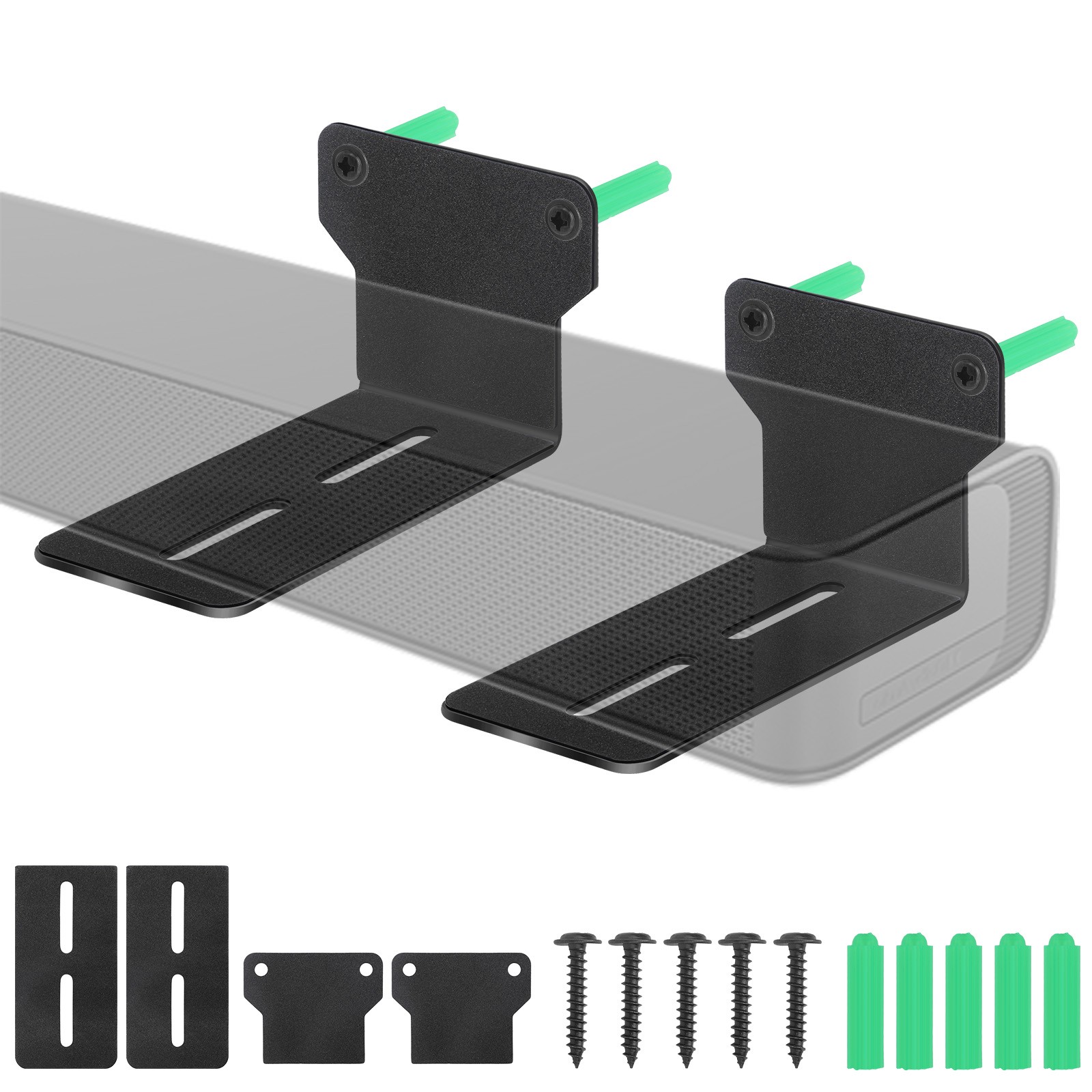 Universal Soundbar Wall Mount Bracket Shelf Fit Samsung, Sony, LG, Vizio, JBL