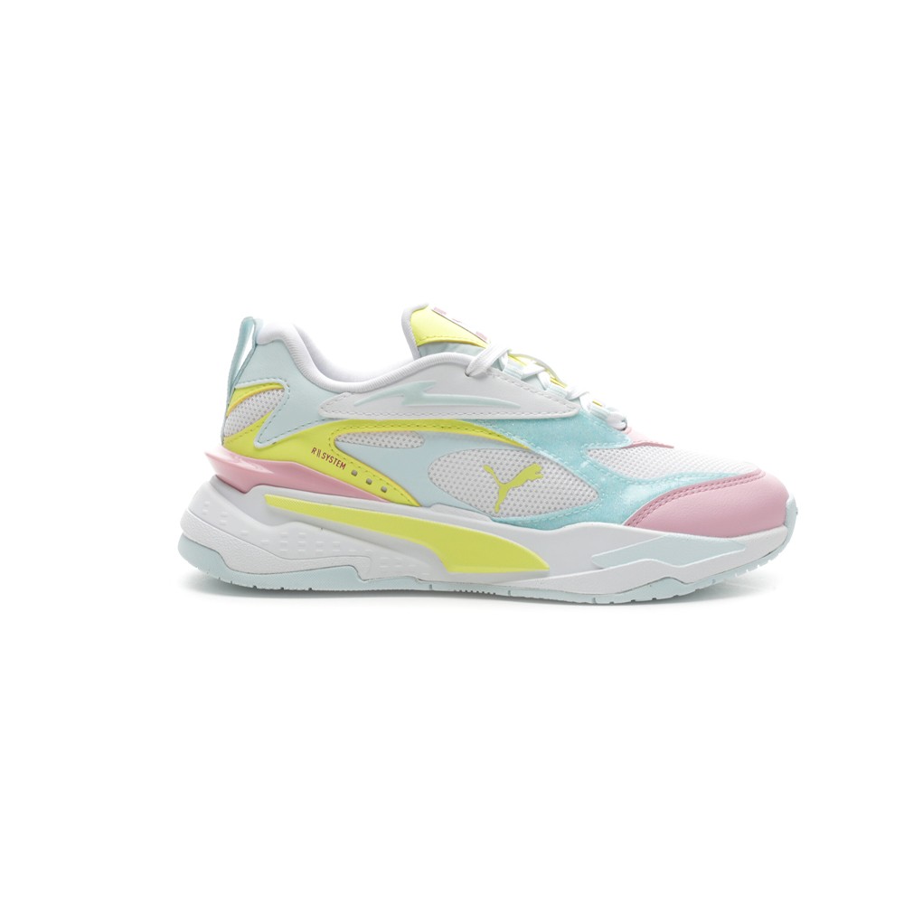 PUMA RsFast P0p Gltch Lace Up  Youth Girls White Sneakers Casual Shoes 38762901