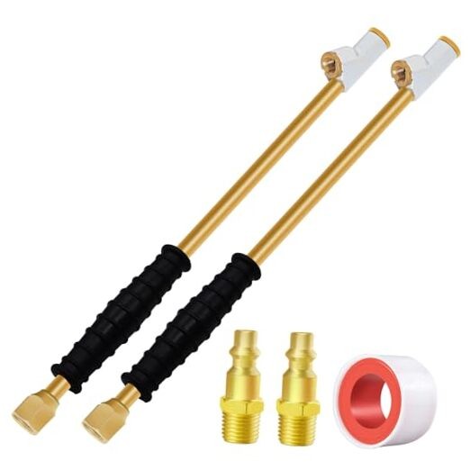 Air Chuck for Semi Truck,11.8" Extended Reach Dual Head 11.8-inch Copper