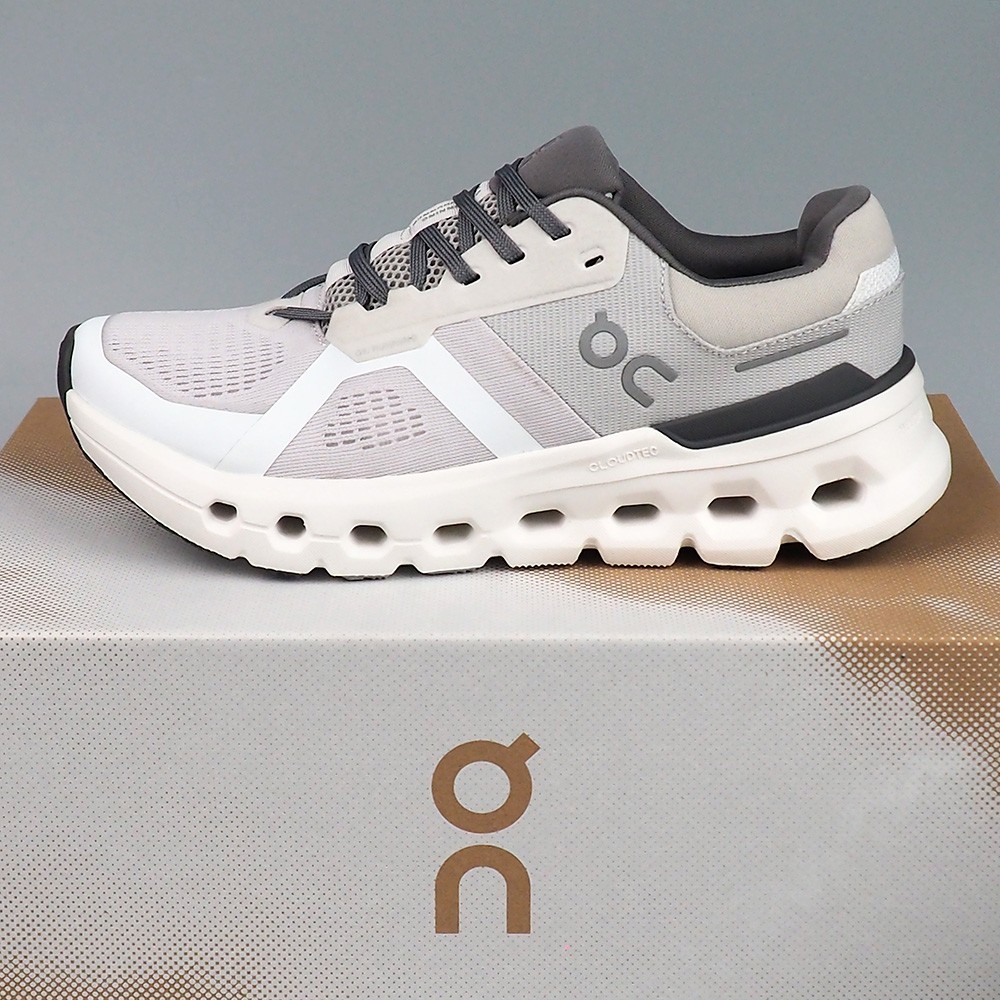 On Cloudrunner 2 Sneakers in Frost/White Women's Running Shoes Size 6-9.5