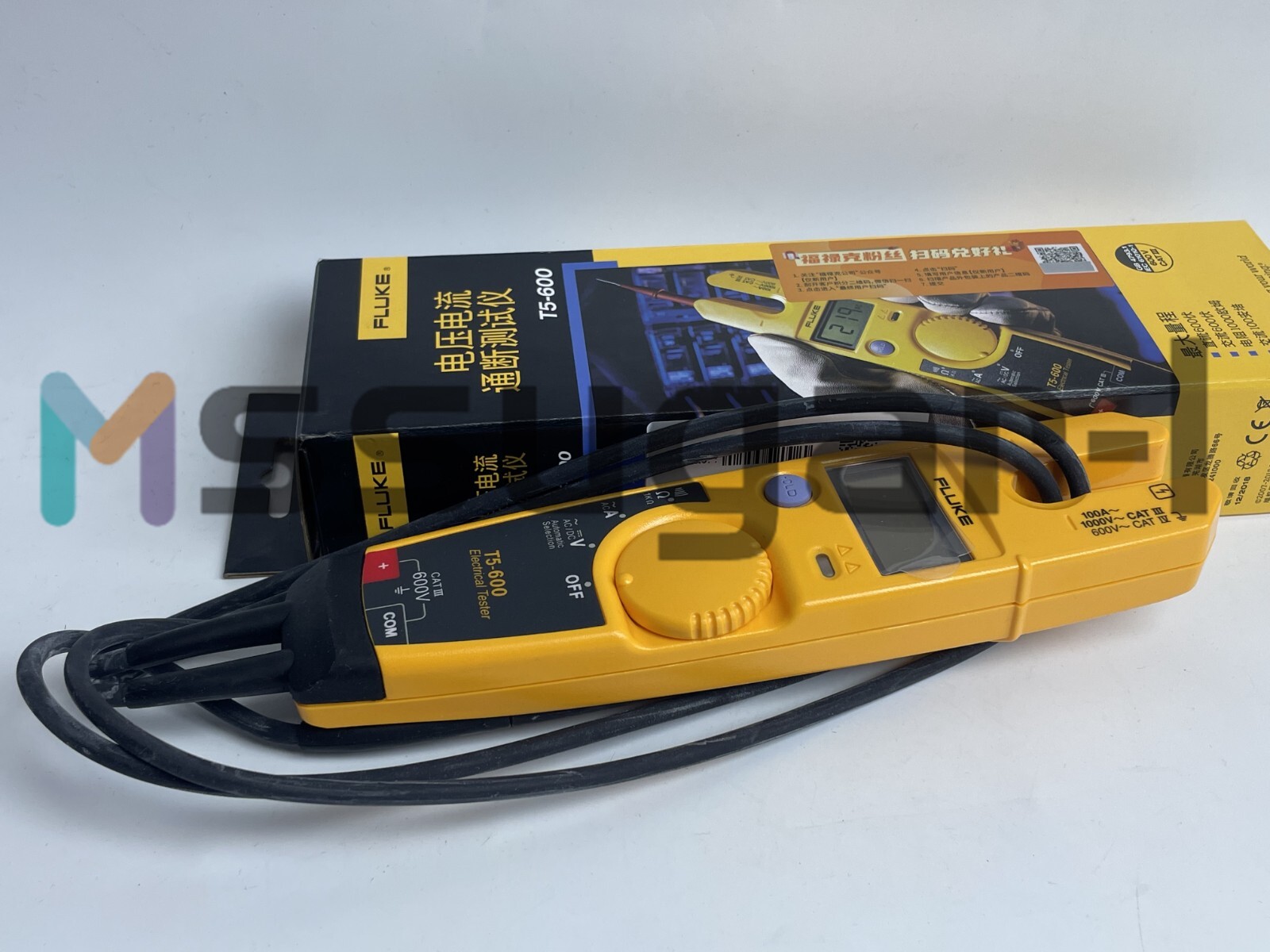 Fluke T5-600 Clamp Meter Continuity Current Electrical Tester #Z