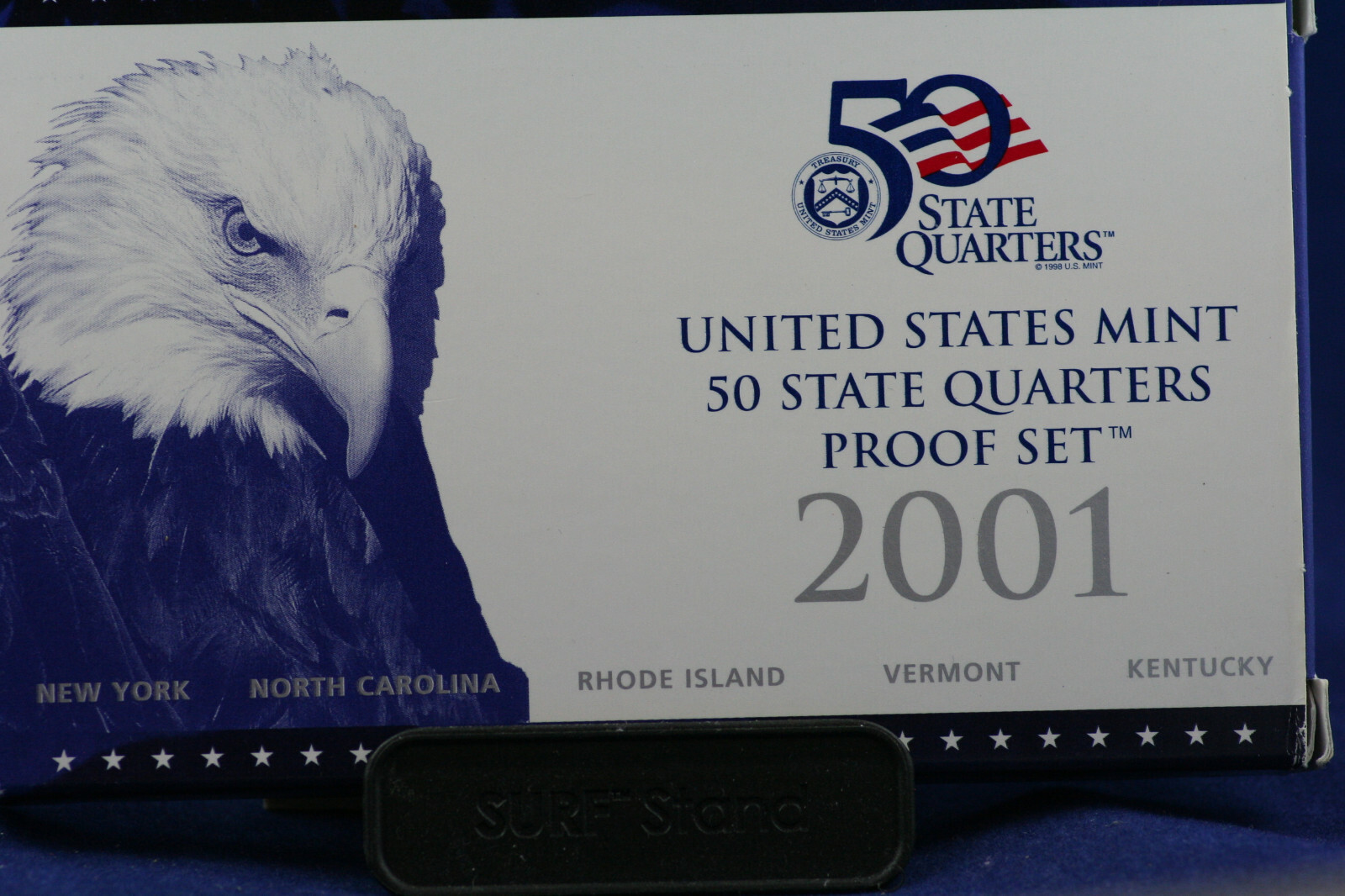 2001 State Quarters Proof Set Original US Mint Packaging