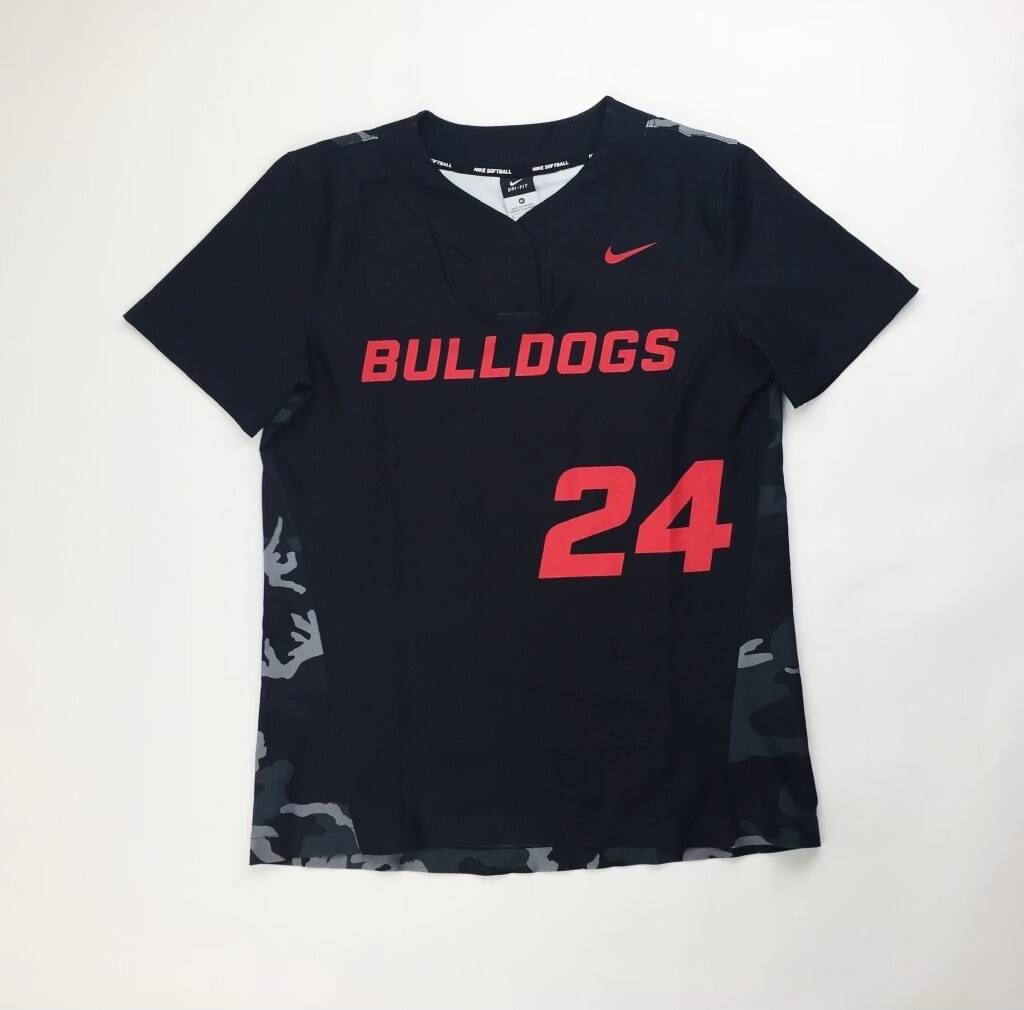 Nike Georgia Bulldogs Vapor Prime Softball Jersey Women's M Black Camo AV6783