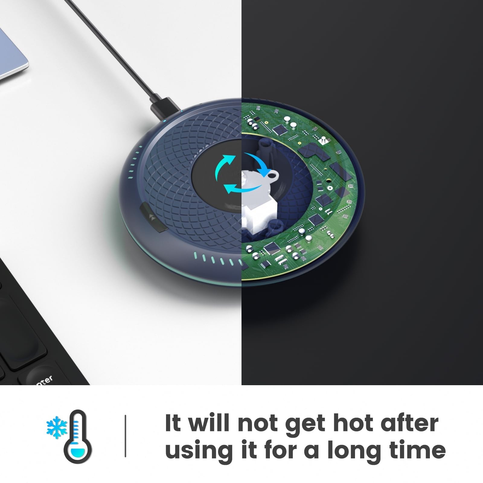 Cloudeck Mouse Mover Undetectable Mouse Jiggler with ON/Off Switch,Turn & Sto...