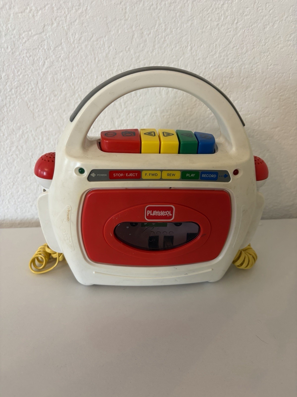 Playskool Cassette Tape Player and Recorder Dual Microphones Vintage 1990s