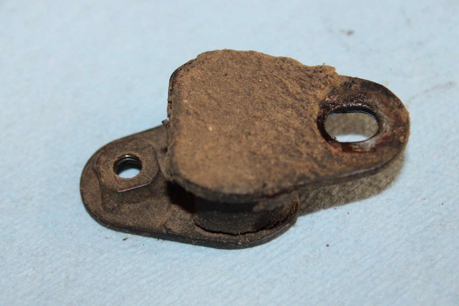 1992 Suzuki RM125 Exhaust Pipe Chamber Header Mount Tab