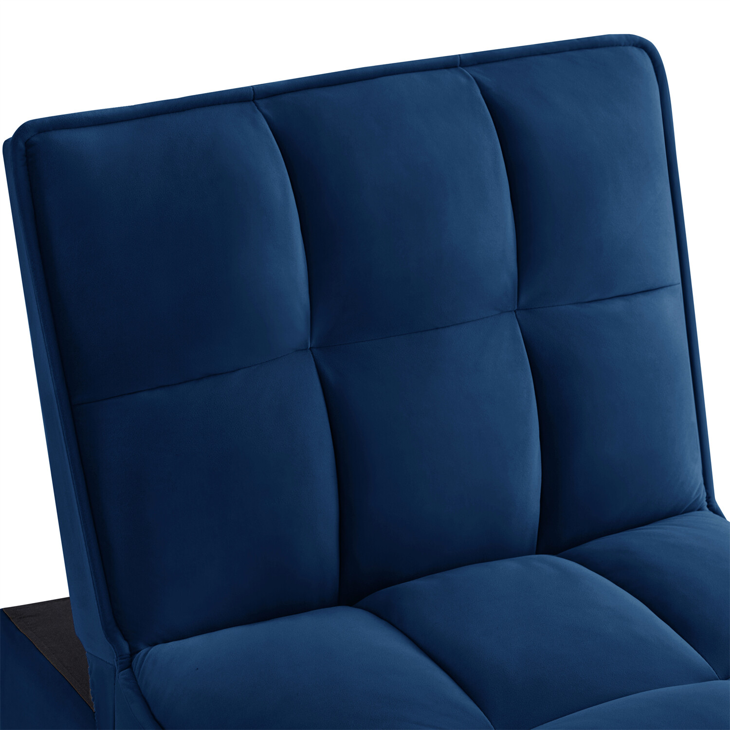 Convertible Sofa Bed Multi-Function Folding Recliner Sofa Chair w/ Pillows Navy