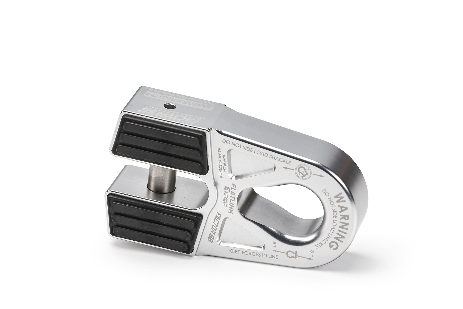 Factor 55 00080-05 FLATLINK "E" EXPERT WINCH SHACKLE Mount SILVER