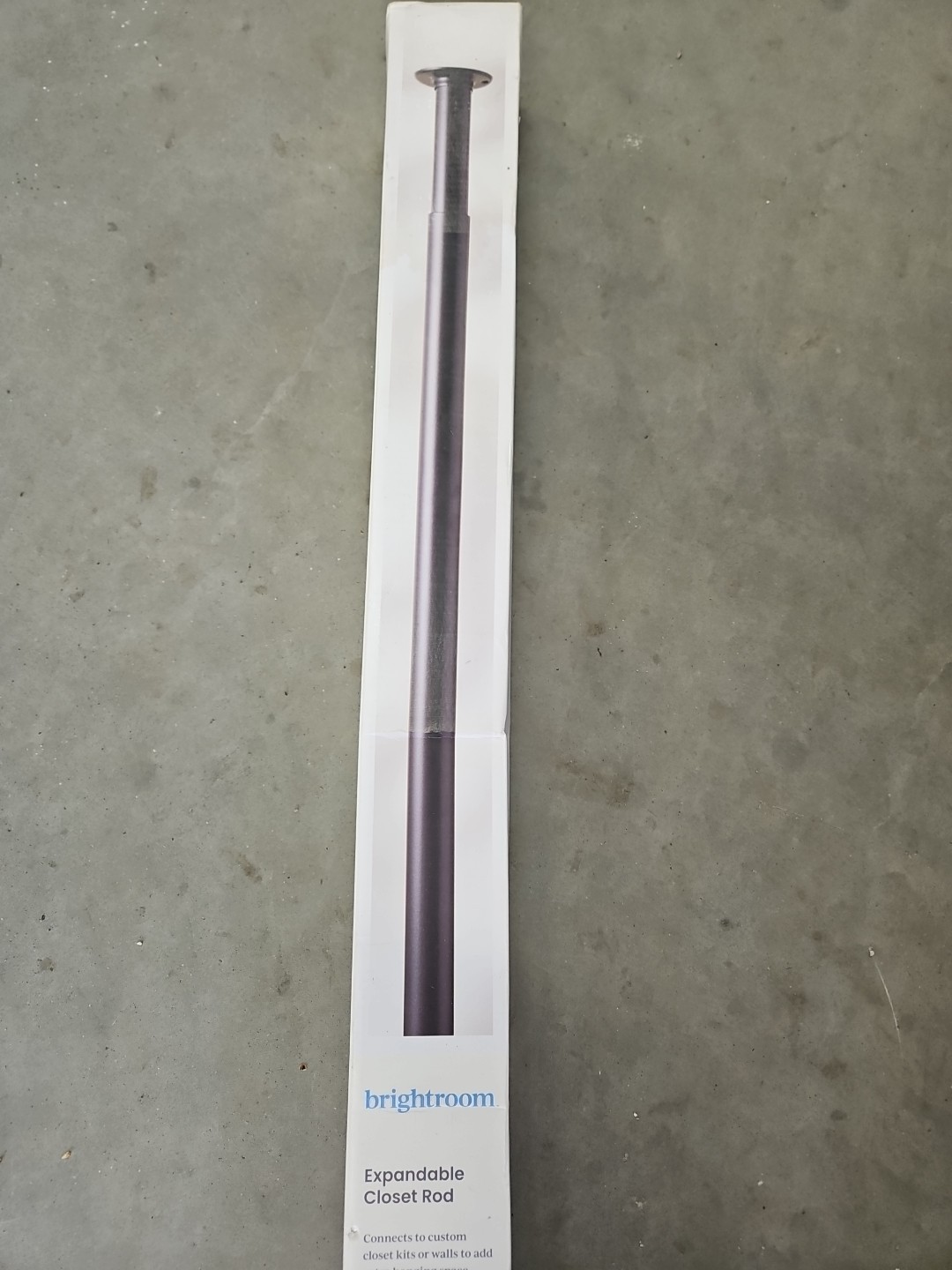 Expandable Closet Rod Connector Bar Adjustable Steel Rod Clothes 33 to 60"
