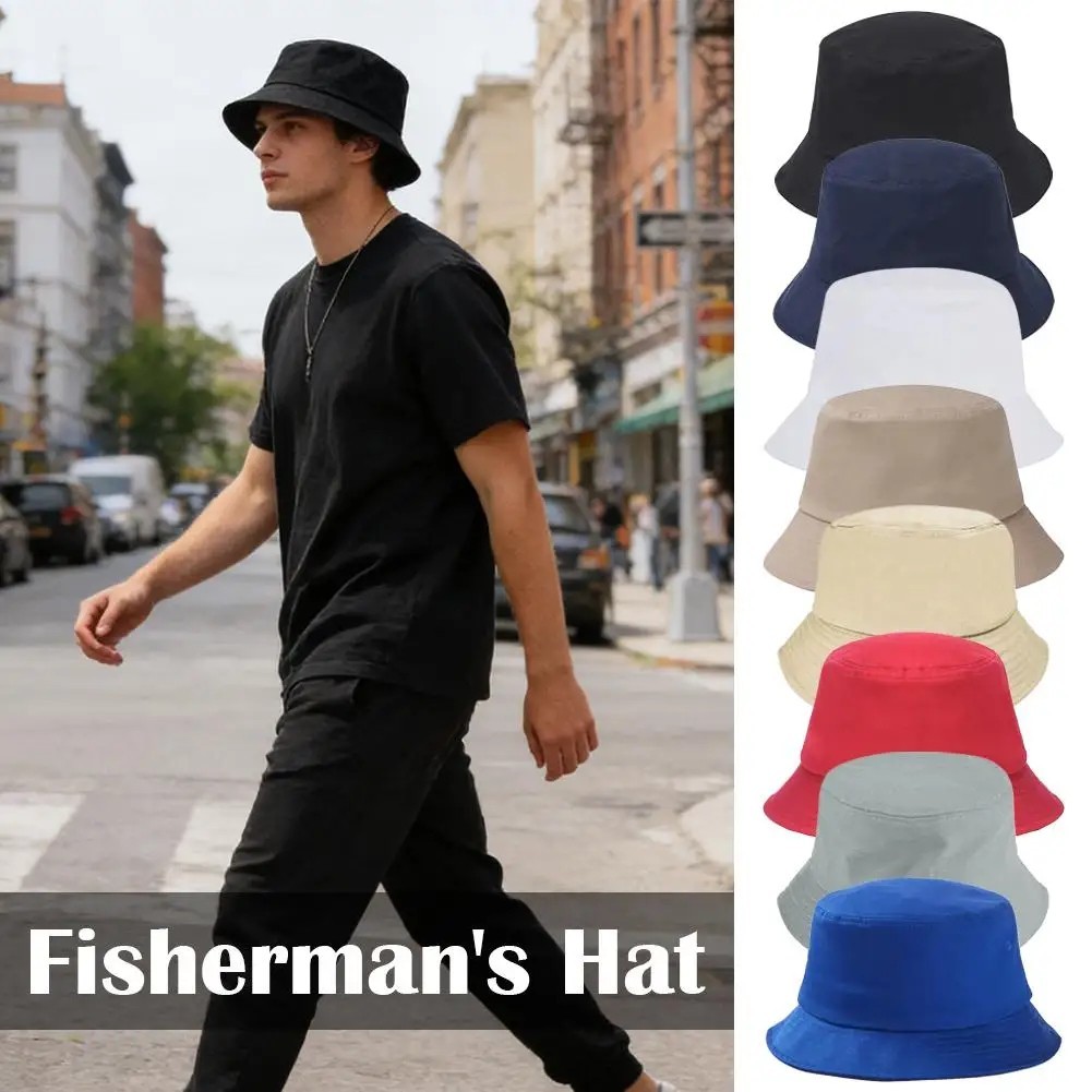 Bucket Hat Cap Cotton Fishing Boonie Brim visor Sun Safari Summer Men Camping BK