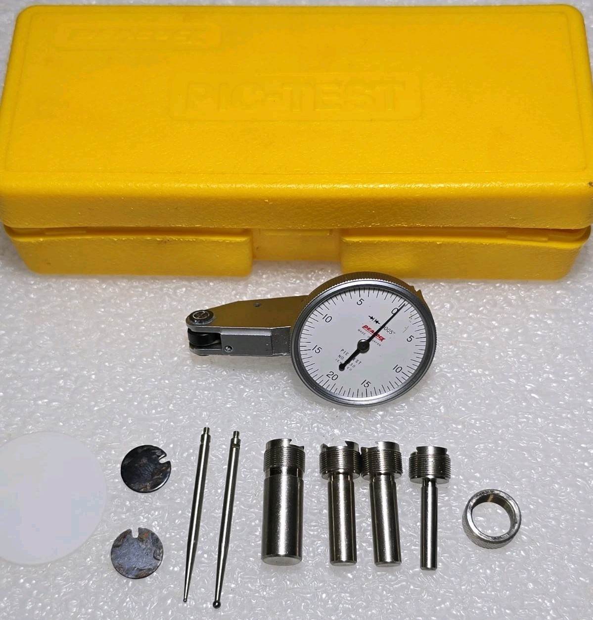 Peacock 2030 Dial Test Indicator Precision Jeweled 0-20-0 Japan No box