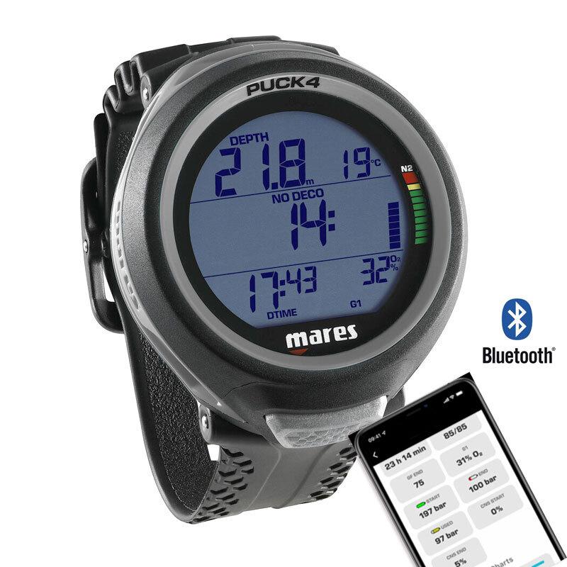 Mares Puck 4 Black Diving Computer with Bluetooth