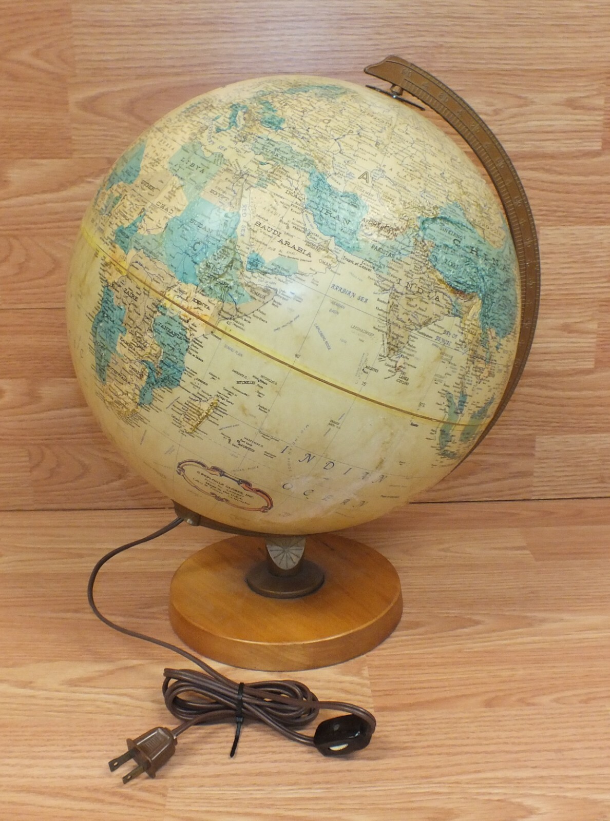 Replogle 12" Diameter World Premiere Series Electric Light Up Wired Globe