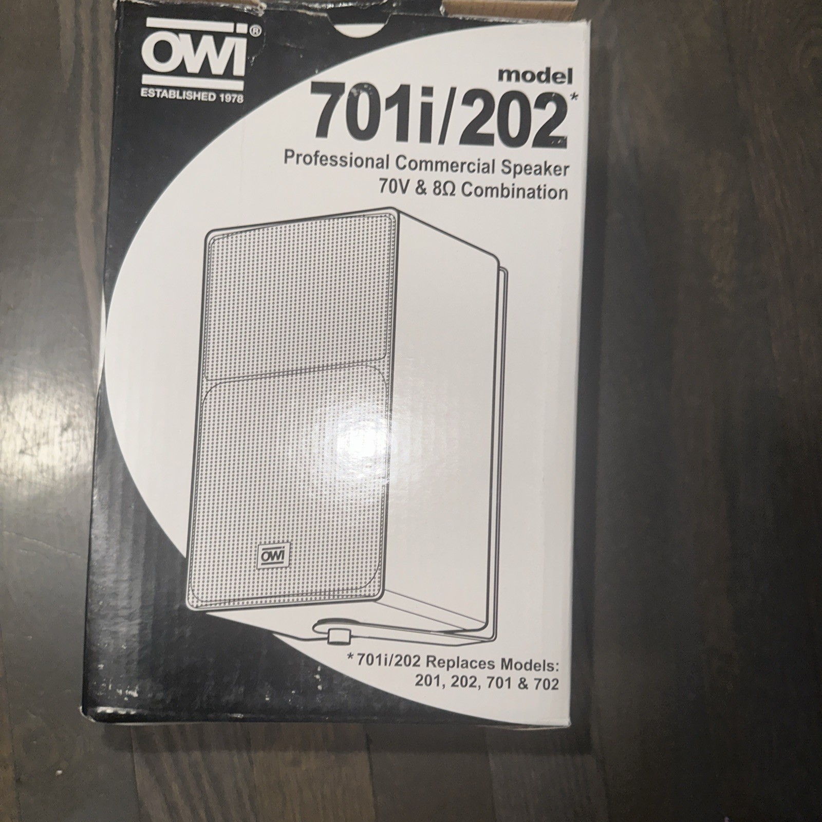 owi speakers 701i/202 professional commercial speaker