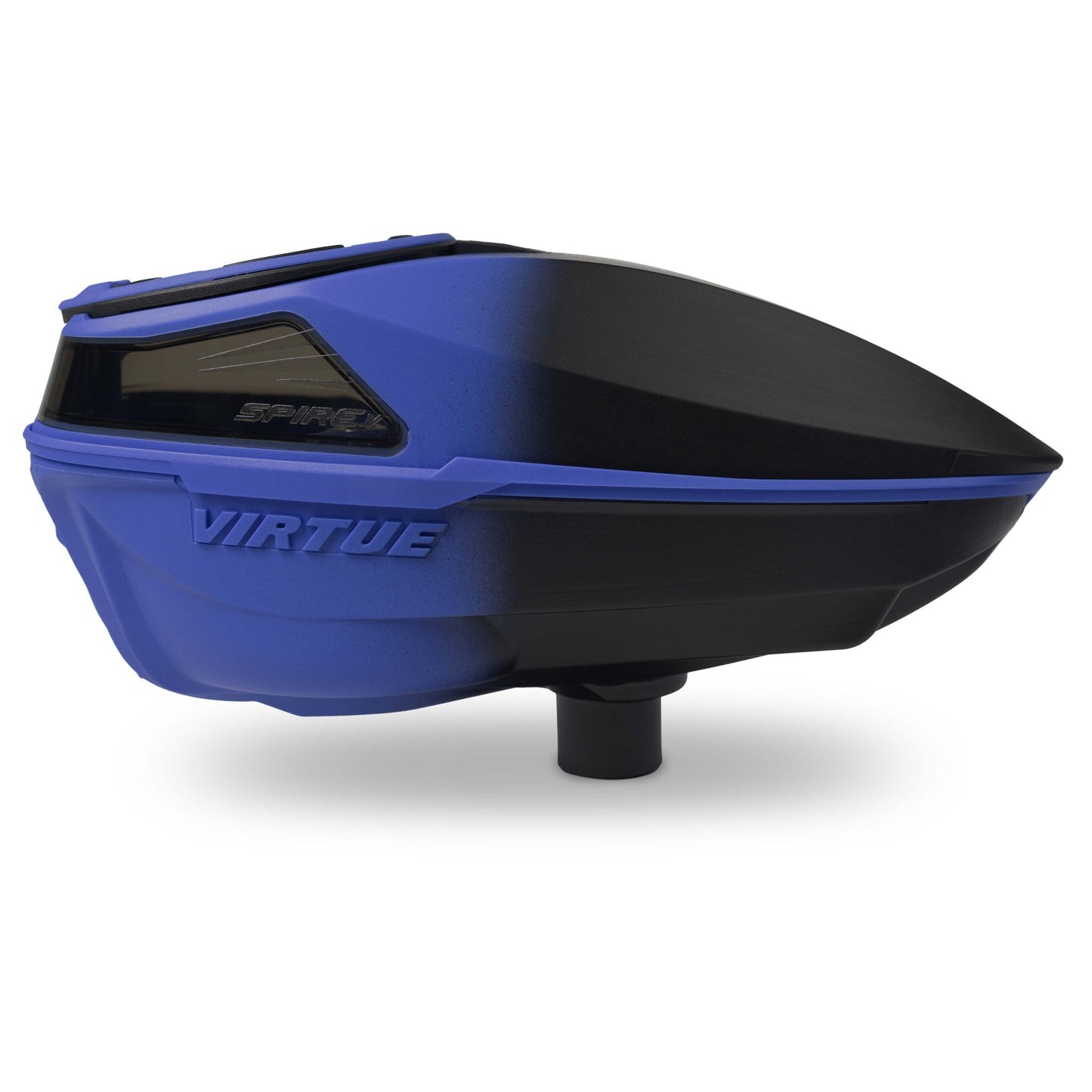 Virtue Spire V Paintball Loader Blue Black Fade| Jam-Proof Electronic Hopper