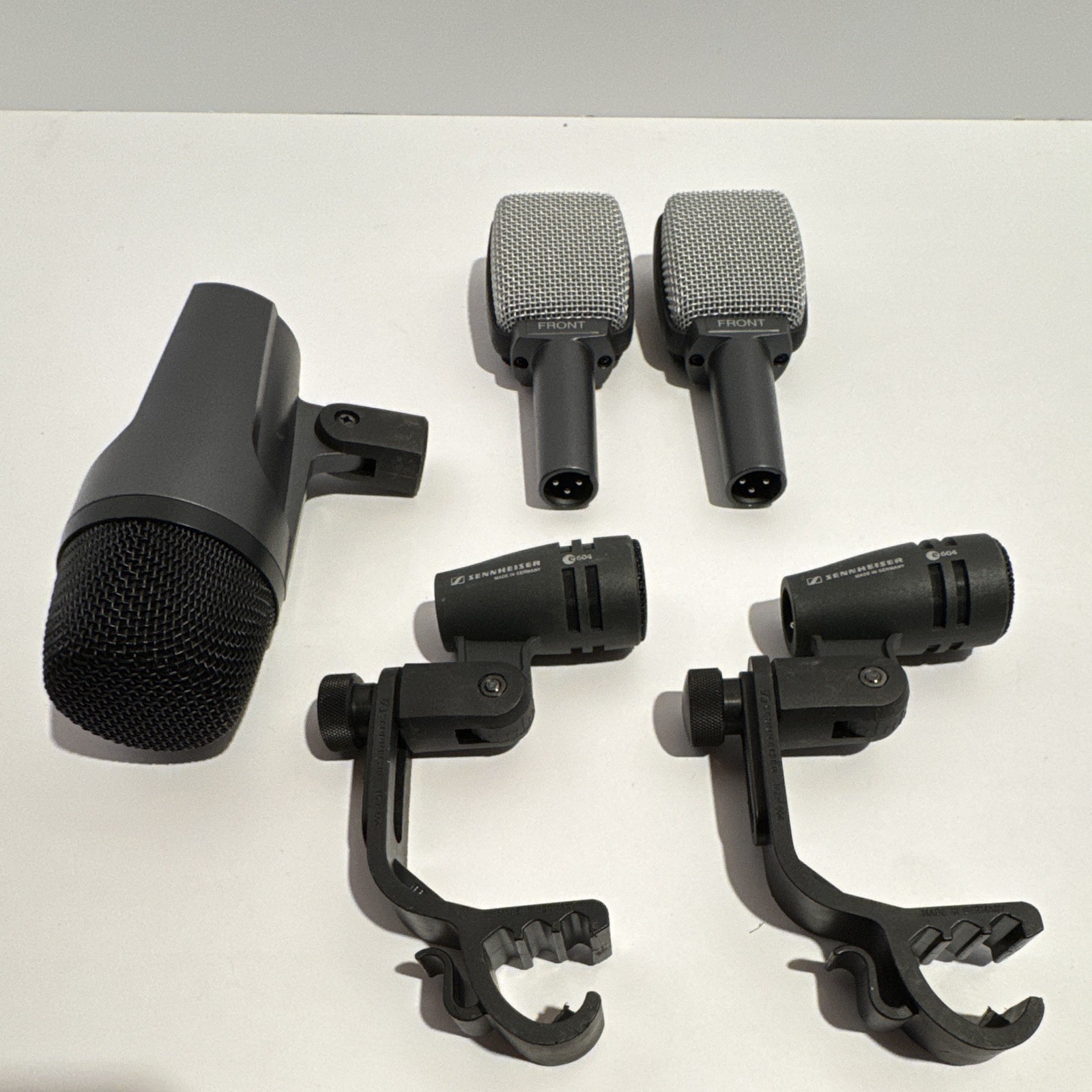 Sennheiser Mic Set: e 602-II - 2x e 604 - e 609 TESTED WORKING