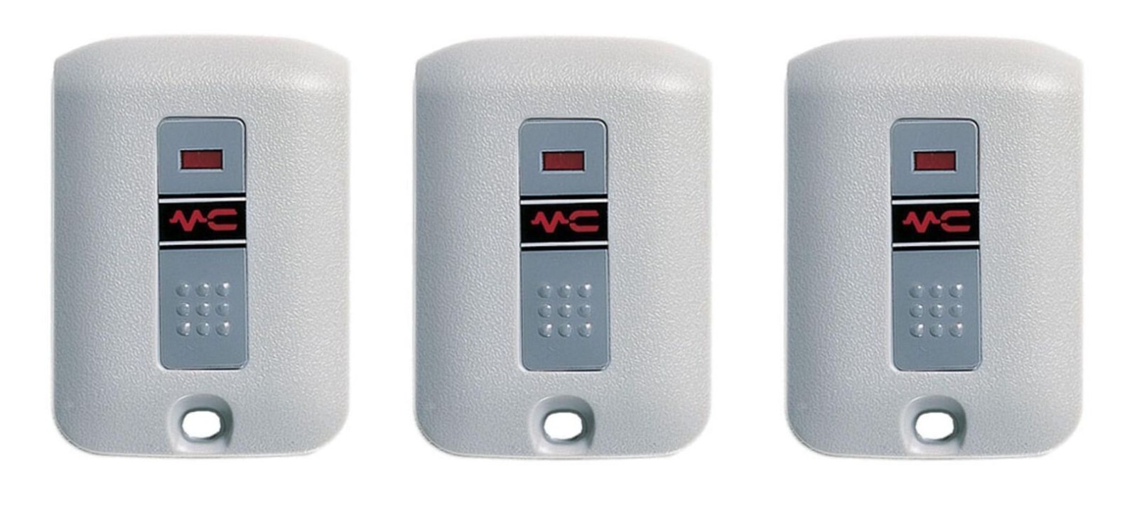 1090 Comp MultiCode Garage/Gate Remote Mini Keychain 300MHz 3-PACK