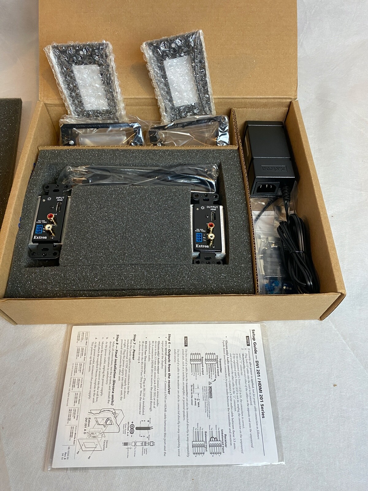 Extron HDMI 201 A D Tx/Rx Black 60-86-02 Twisted Pair with Audio w/ Power STP