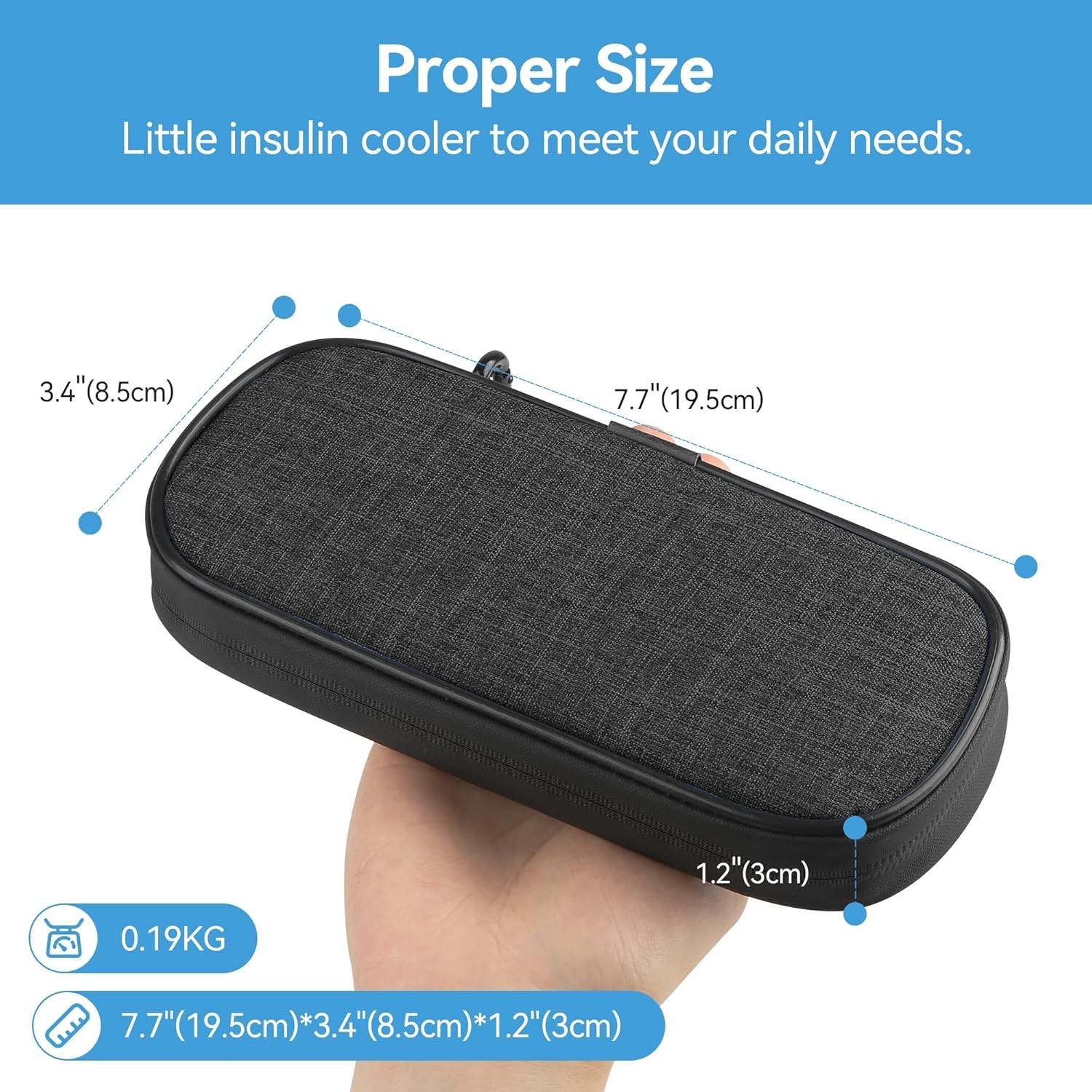 Waterproof Insulin Pen Cooling Case - Organized Storage for Diabetic Essentials